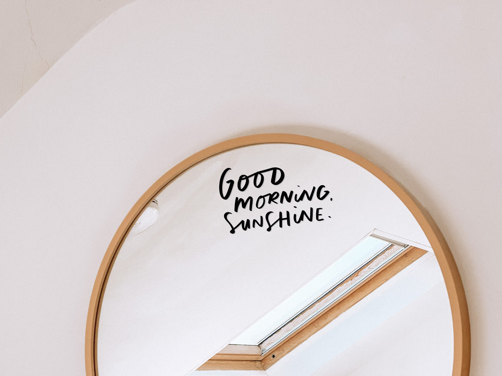 How To Apply Vinyl Mirror Decals to Mirror