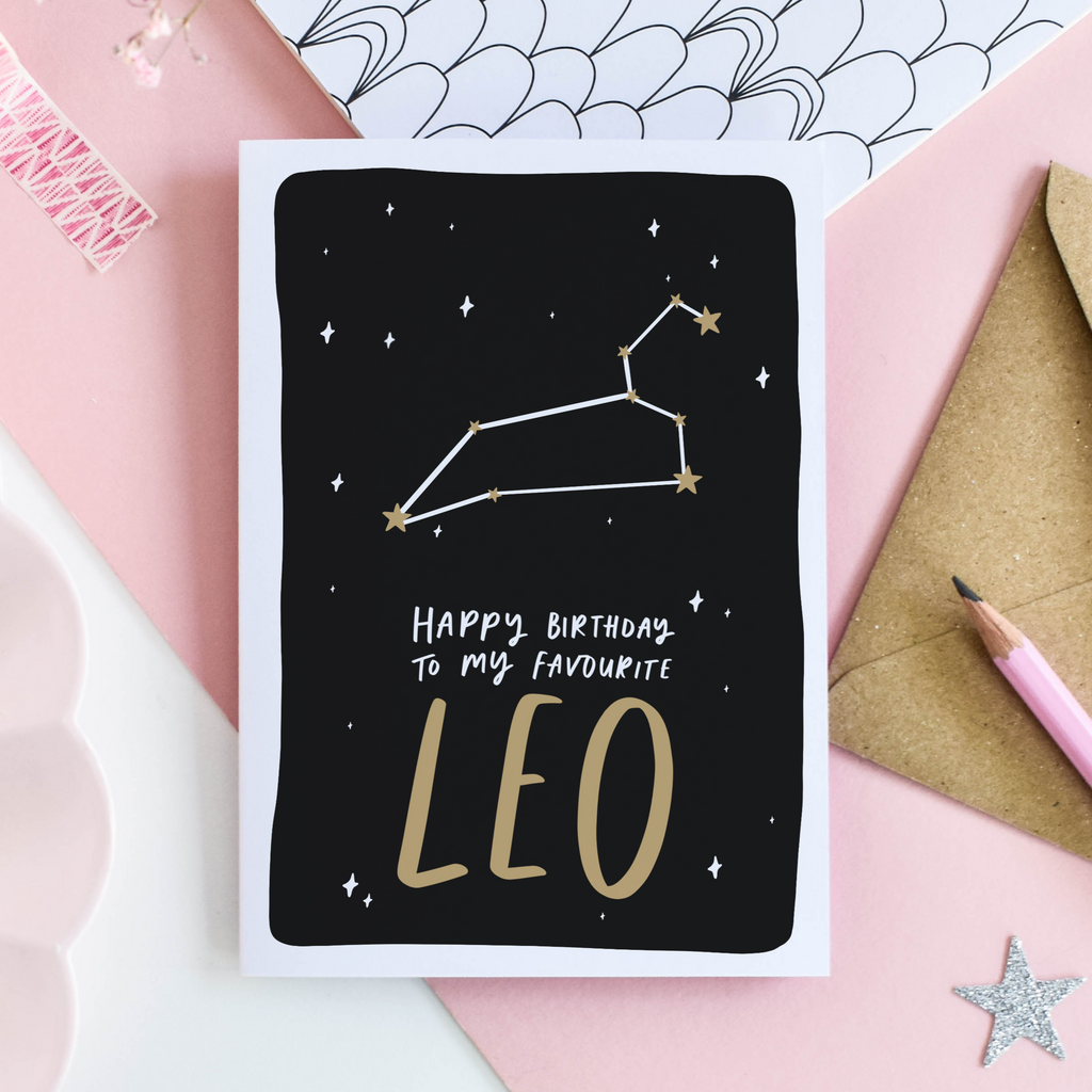 Happy Birthday To My Favourite Leo Birthday Card