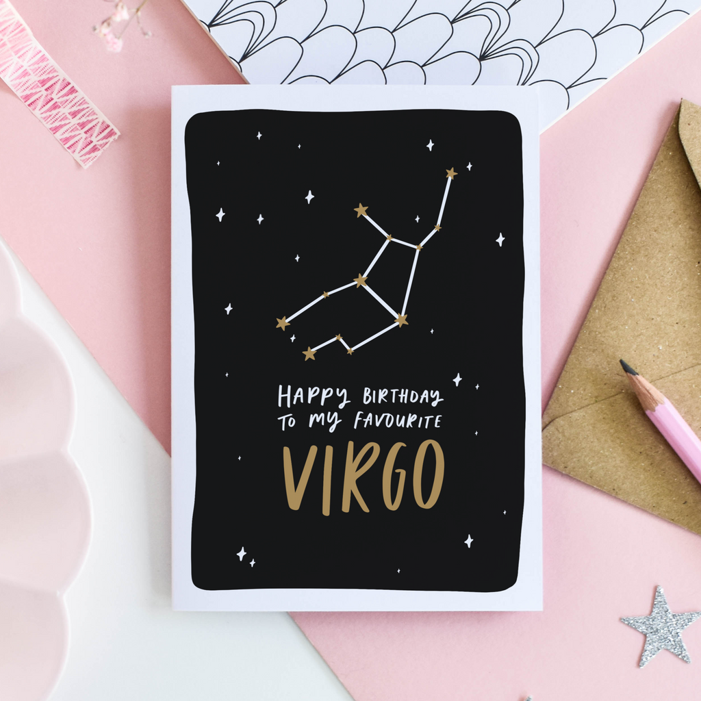 Virgo birthday card