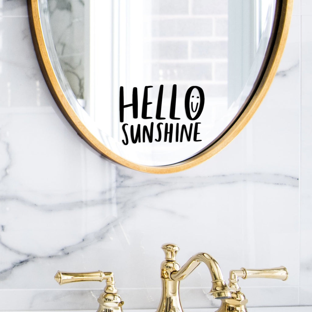 Hello Sunshine Positive Mirror Sticker