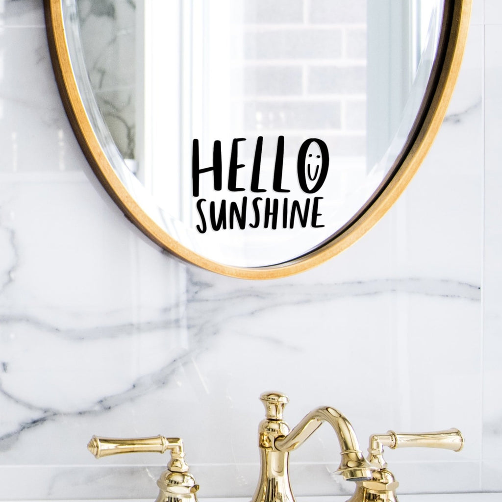 Hello Sunshine Positive Mirror Sticker