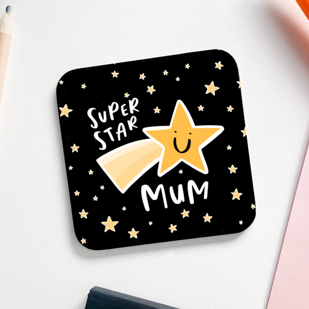Superstar Mum Coaster Gift For Mum