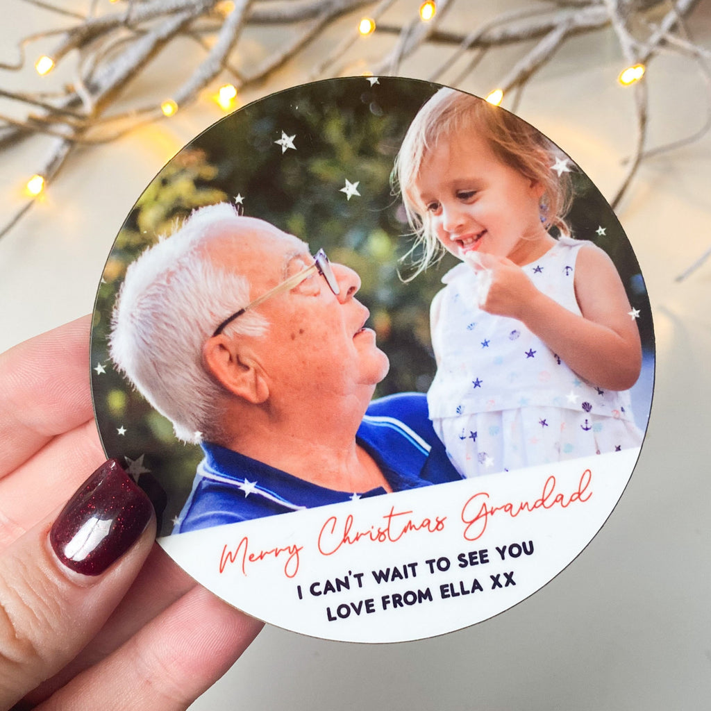 Personalised Photo Coaster Christmas Gift Keepsake