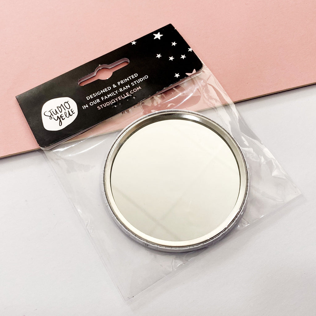 She Believed She Could So She Absolutely Smashed It 75mm x 75mm pocket mirror