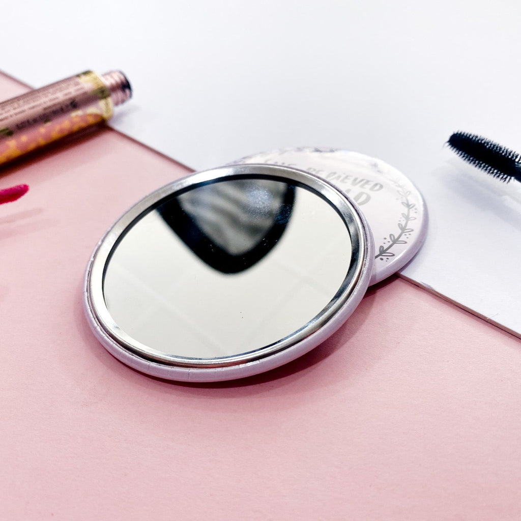 She Believed She Could So She Absolutely Smashed It 75mm x 75mm pocket mirror