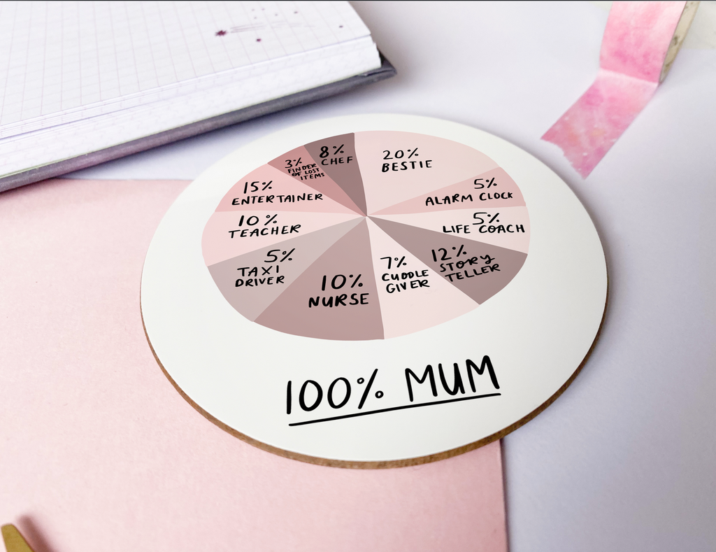 100% Mum Coaster