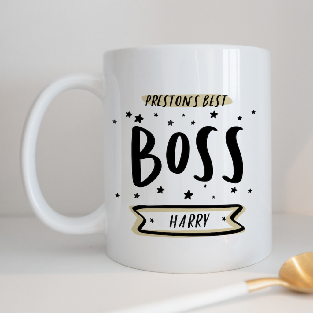 Personalised Mug Best Boss Gift