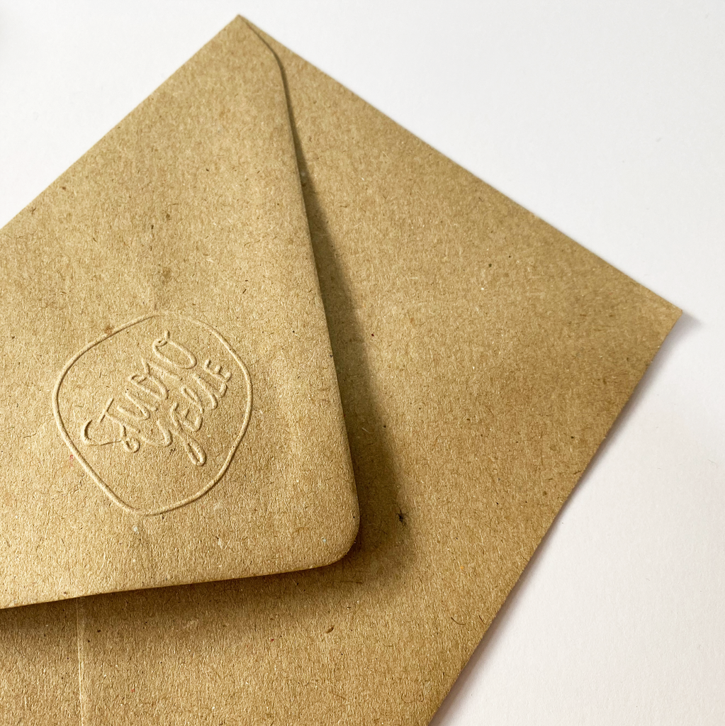 Studio Yelle embossed envelope