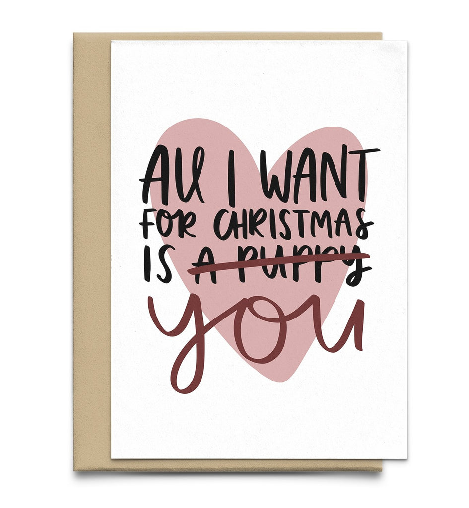 All I Want For Christmas Is (A Puppy) You Christmas Card - Studio Yelle