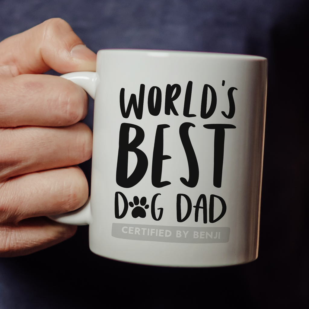 Personalised World's Best Dog Dad Mug Dog Owner Gift