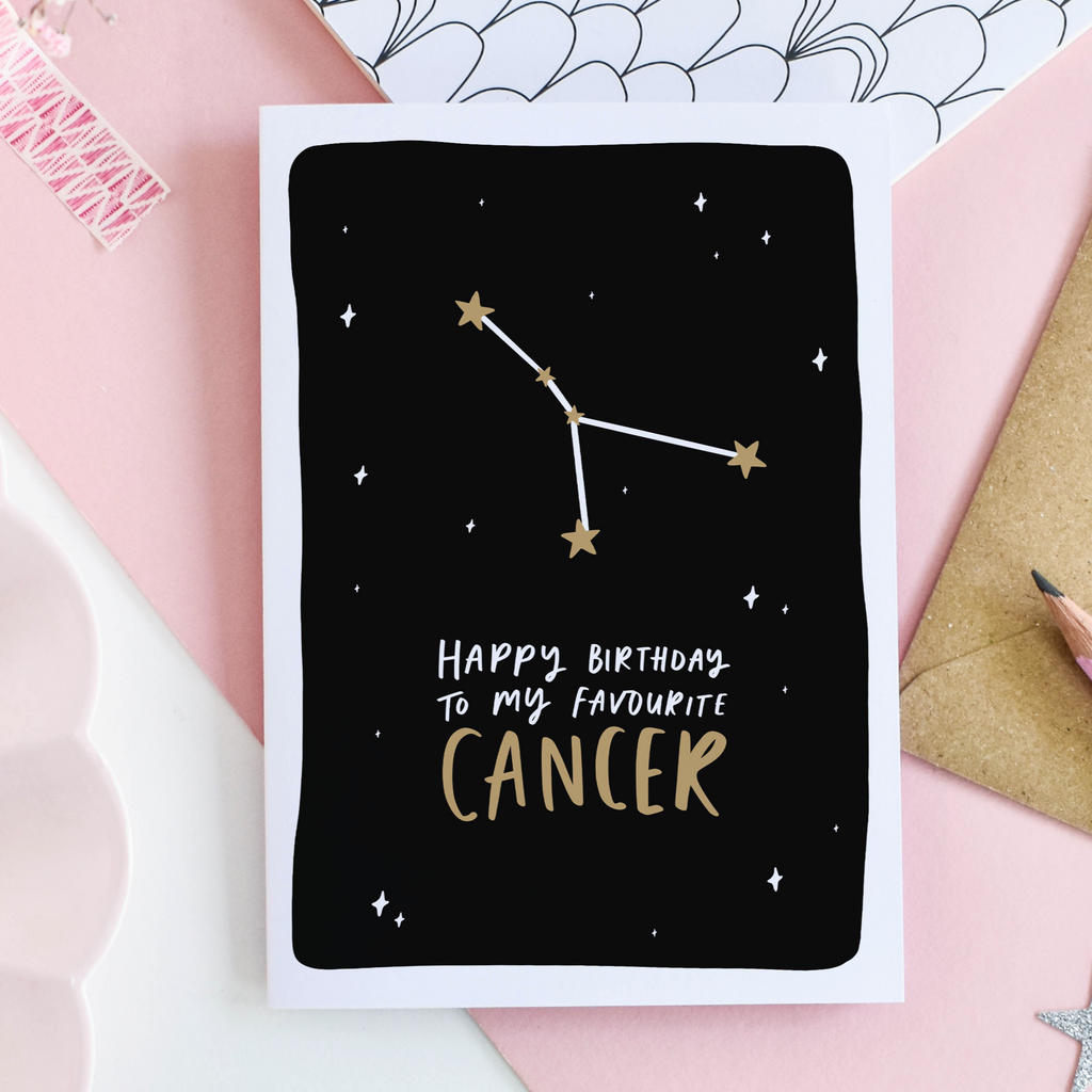 Happy Birthday To My Favourite Cancer card
