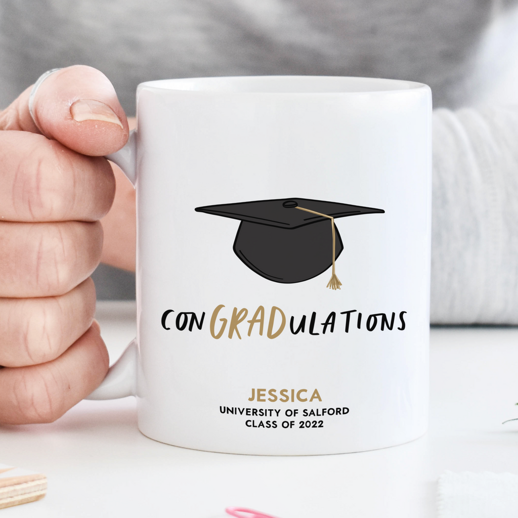 Personalised mug graduation gift