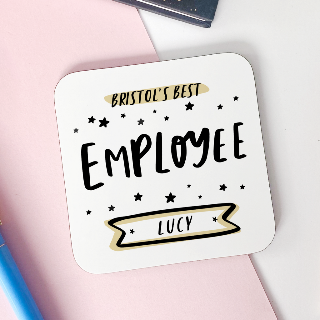 Personalised Coaster Best Employee Gift