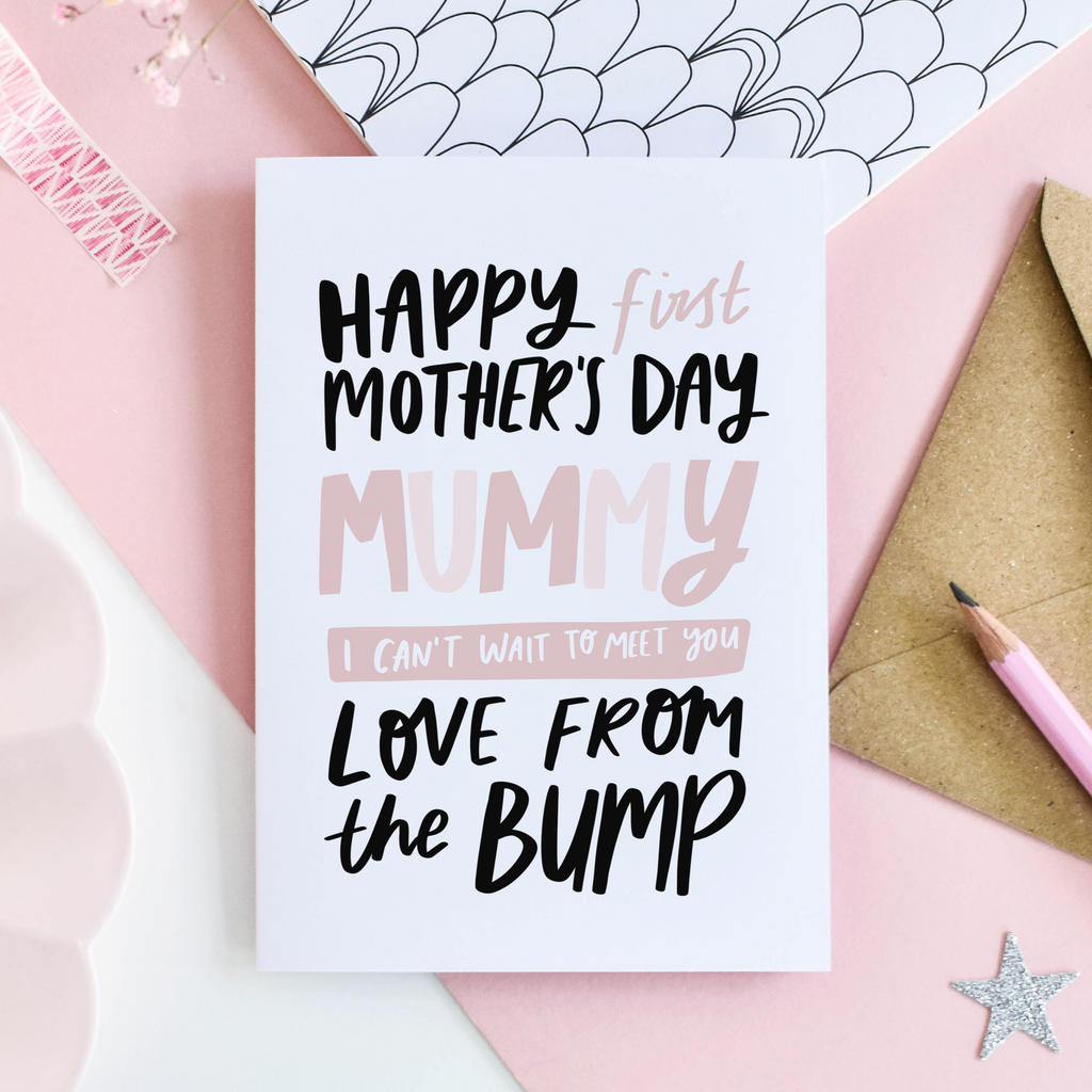 Happy Mother's Day Mummy Card For Mum From The Bump - studio yelle