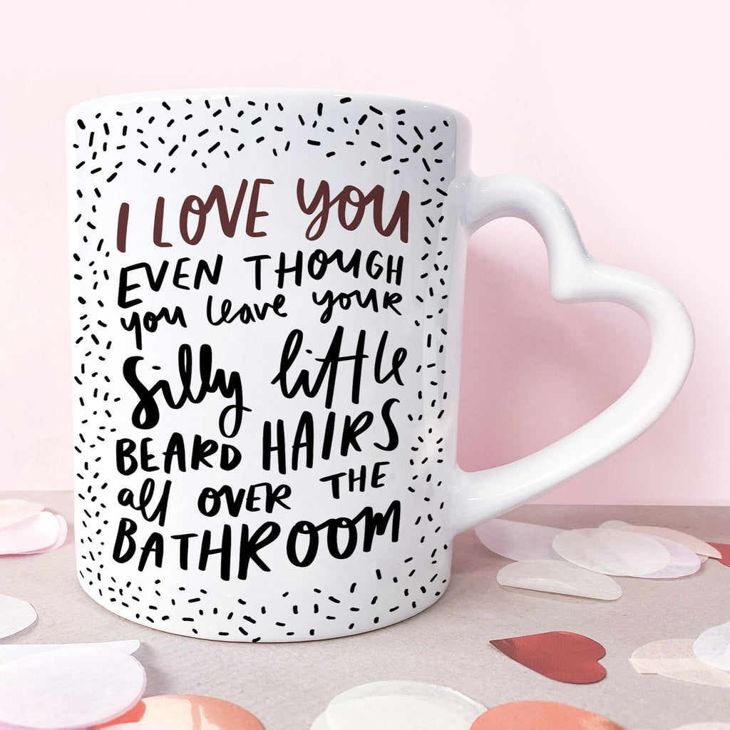 Funny Beard Hairs 11oz Valentine's Day Mug - Studio Yelle