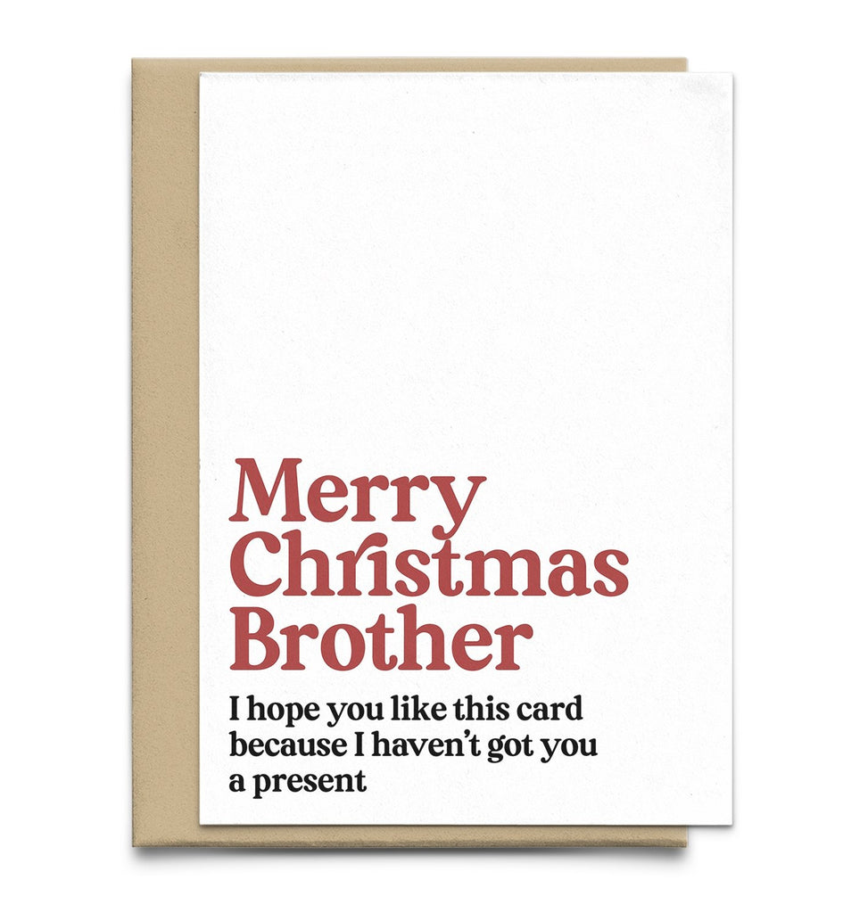 Funny Christmas Card For Brother - Studio Yelle