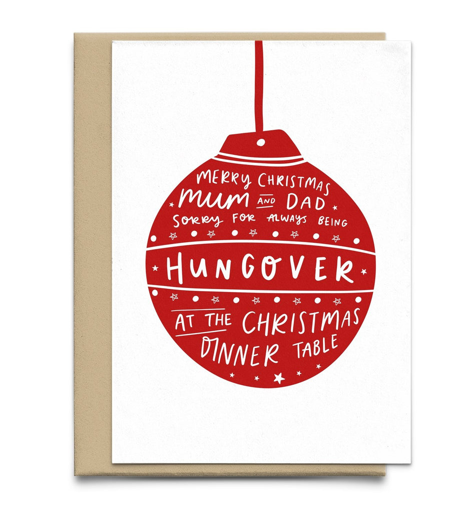 Funny Christmas Card for Mum and Dad - Studio Yelle