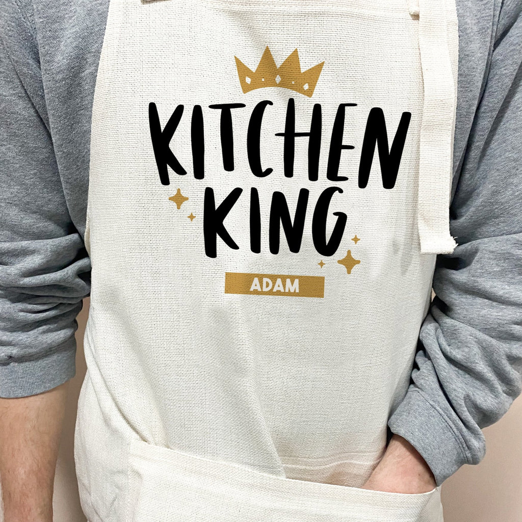 Matching Personalised Kitchen King Kitchen Queen Apron Set - Studio Yelle