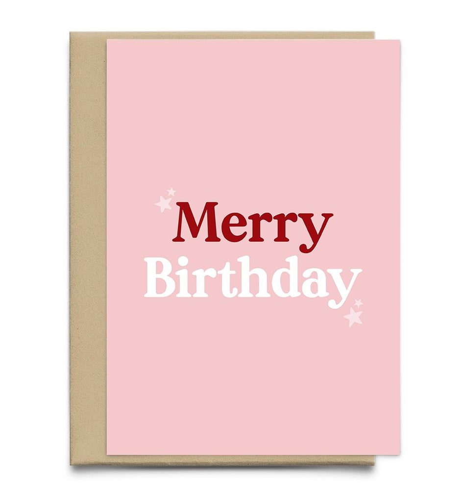 Merry Birthday December Funny Birthday Card - Studio Yelle