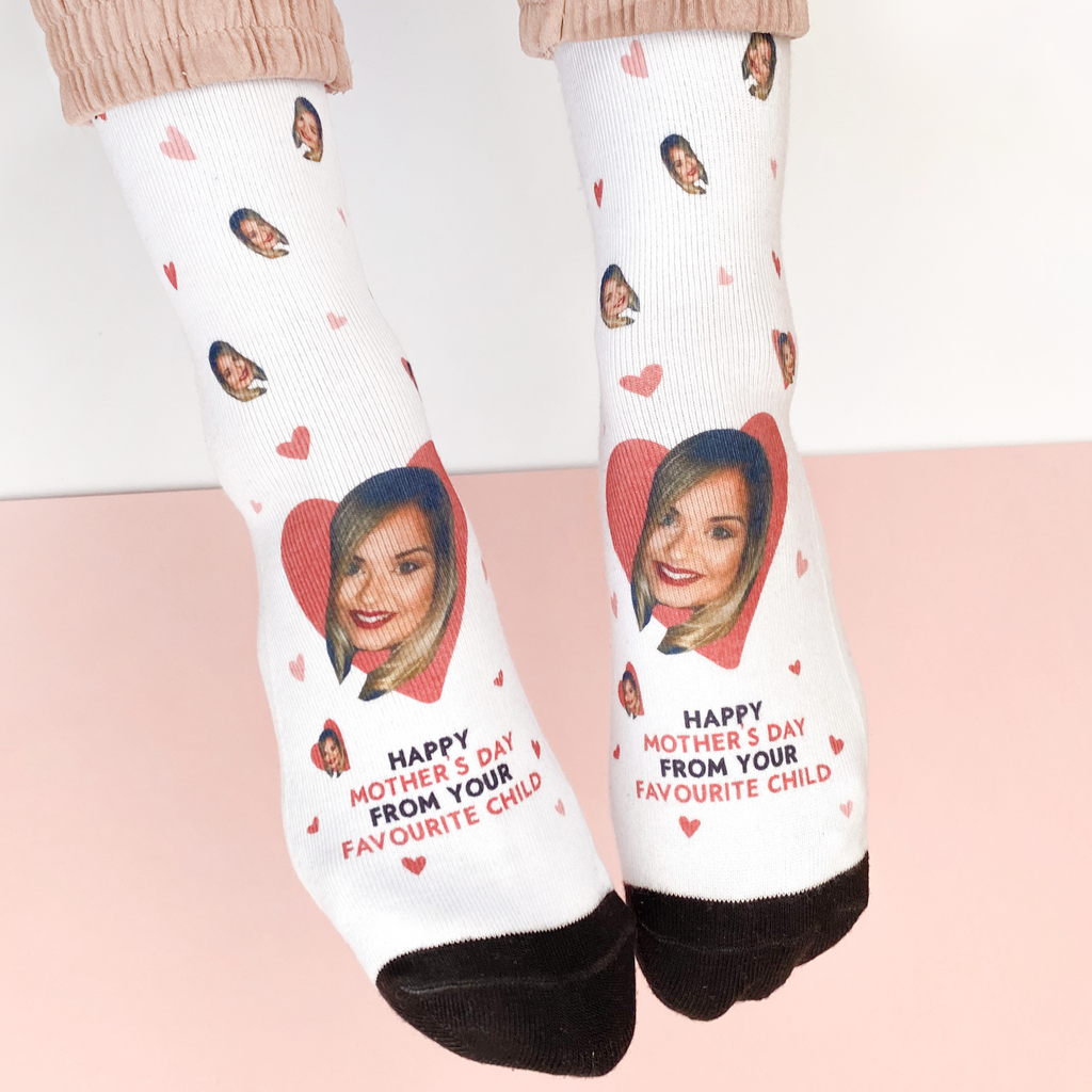 Personalised photo socks - Happy Mother's Day From Your Favourite Child