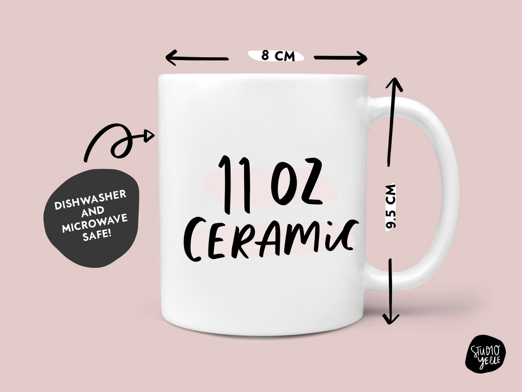 11oz ceramic mug by Studio Yelle