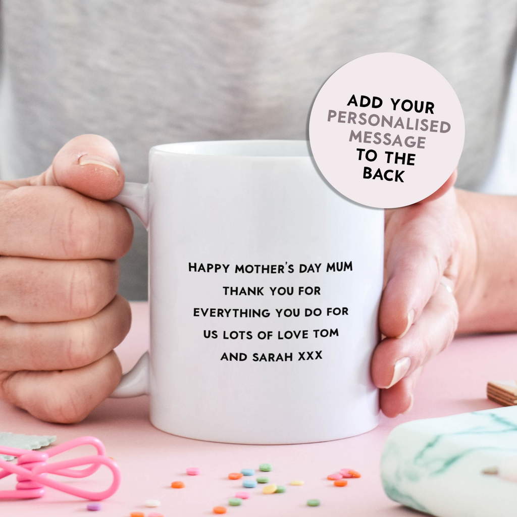 Add a personalised message to the back of your Studio Yelle mug