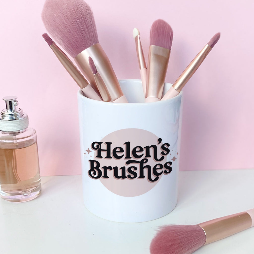 Personalised Brush holder pen Pot - Studio Yelle