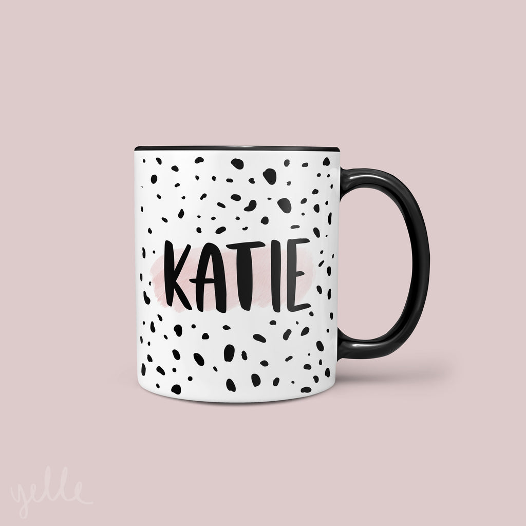 Personalised Ceramic Mug Dalmatian Print - Studio Yelle