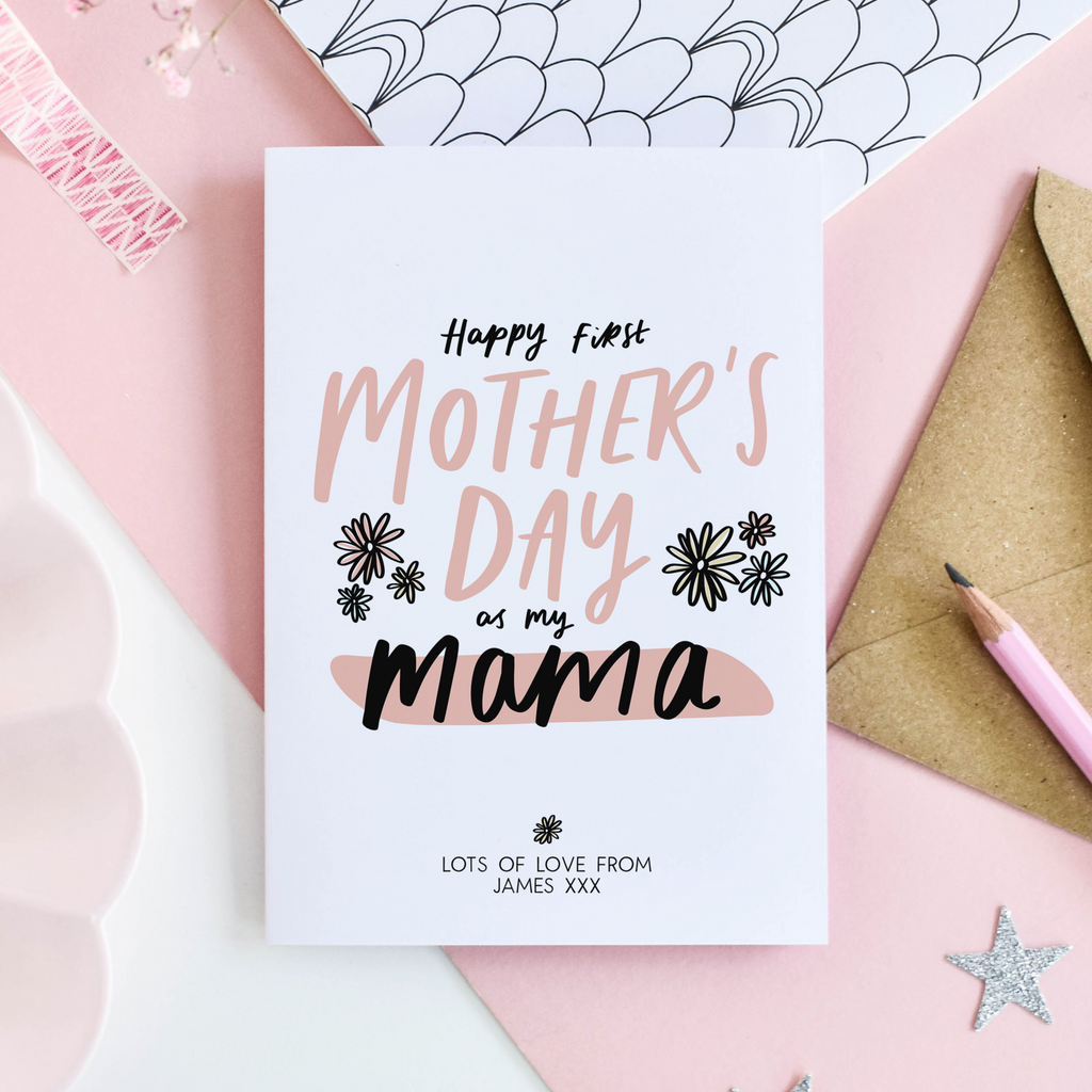 Personalised First Mother's Day Card for Mama - Studio Yelle