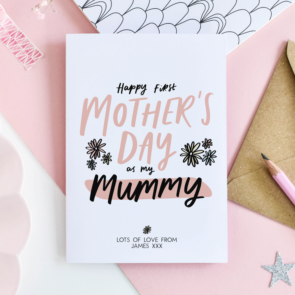 Personalised First Mother's Day Card for Mummy - Studio Yelle