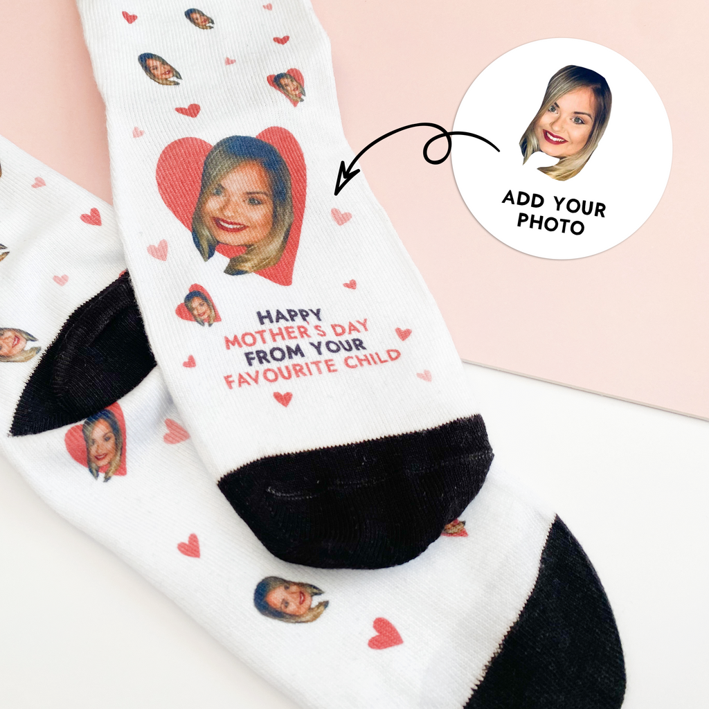 Personalised photo socks - Happy Mother's Day From Your Favourite Child