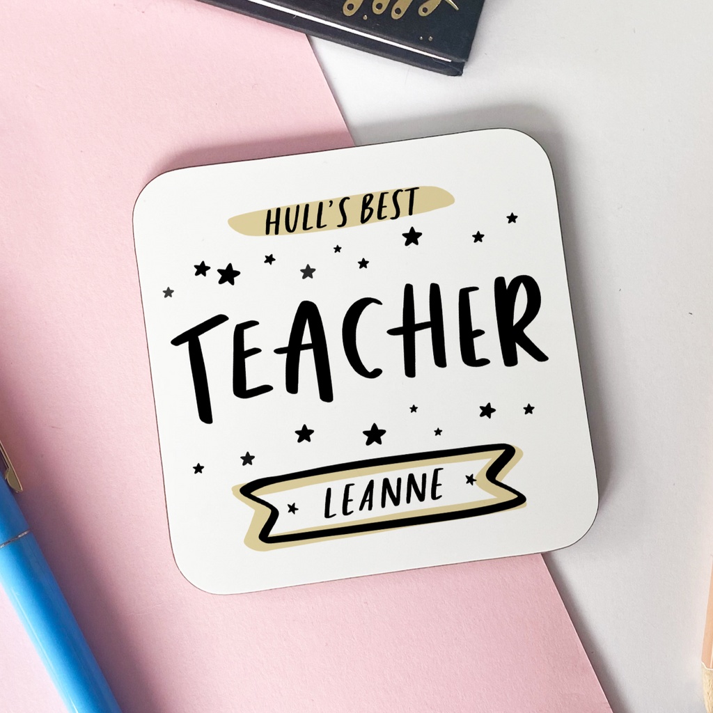 Personalised Coaster Best Teacher Gift