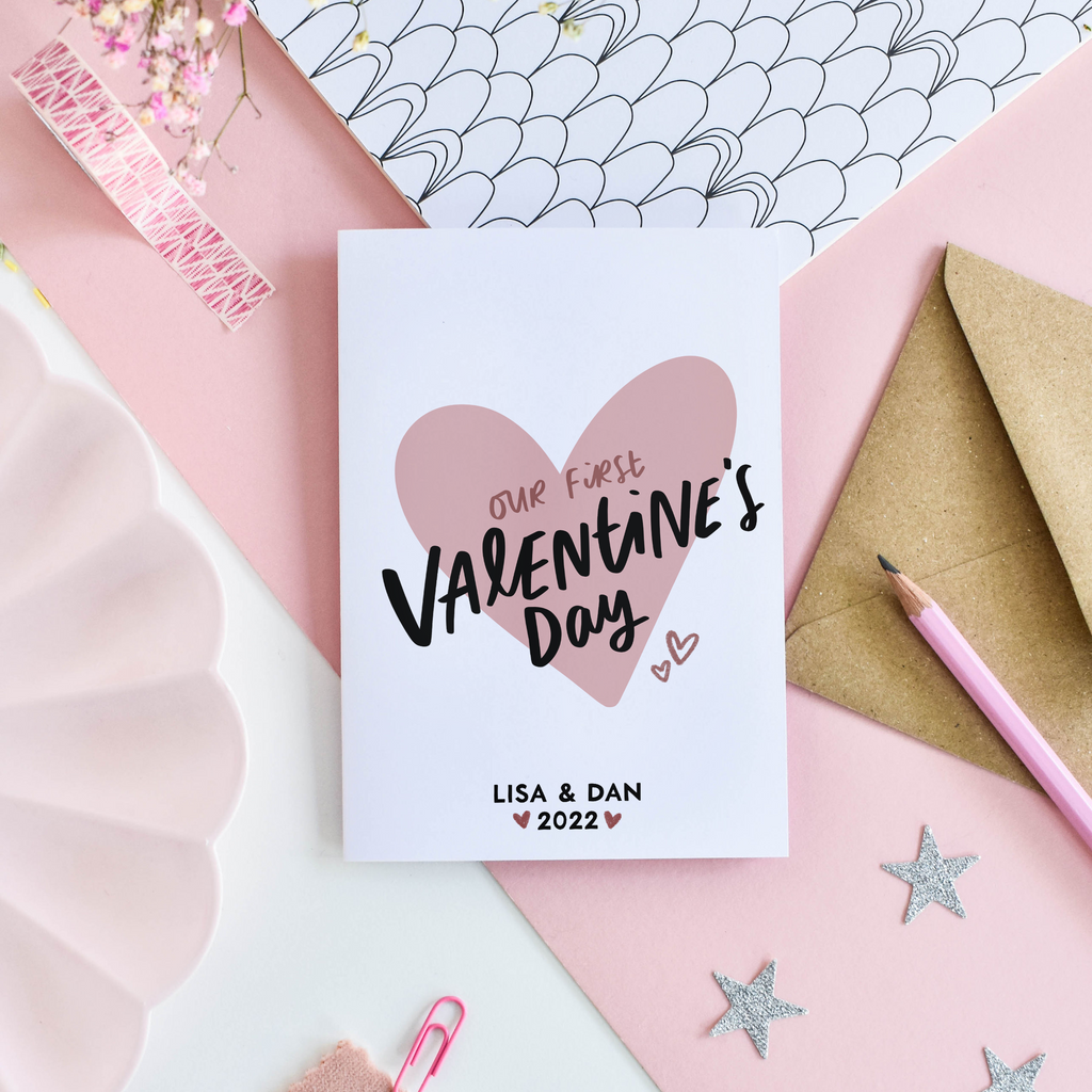 Personalised First Valentine's Day Card - Studio Yelle